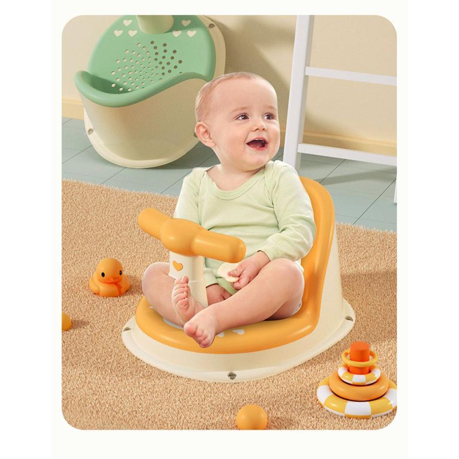 ベビーシャワーチェア ベビーチェア 幼児入浴サポート 風呂椅子 背もたれ式 入浴補助 お座り練習 滑り止め 赤ちゃん